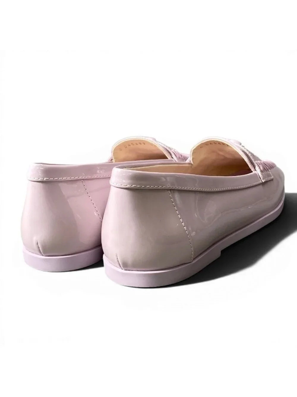 Chanel CC Logo Loafers 36 Sizes Purple Pink Patent Leather